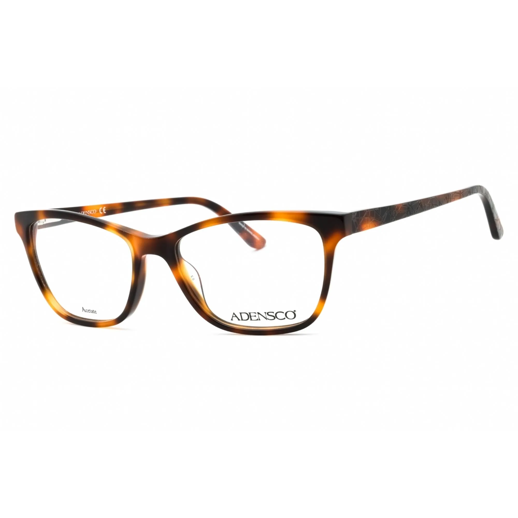 Adensco Women's Eyeglasses - Brown Havana Full Rim Cat Eye Frame | AD 225 0WR9 00