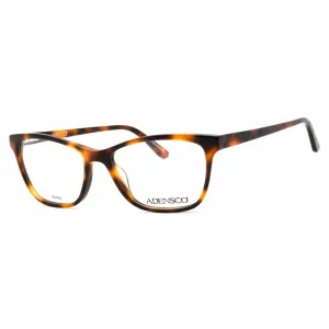 Adensco Women's Eyeglasses - Brown Havana Full Rim Cat Eye Frame | AD 225 0WR9 00