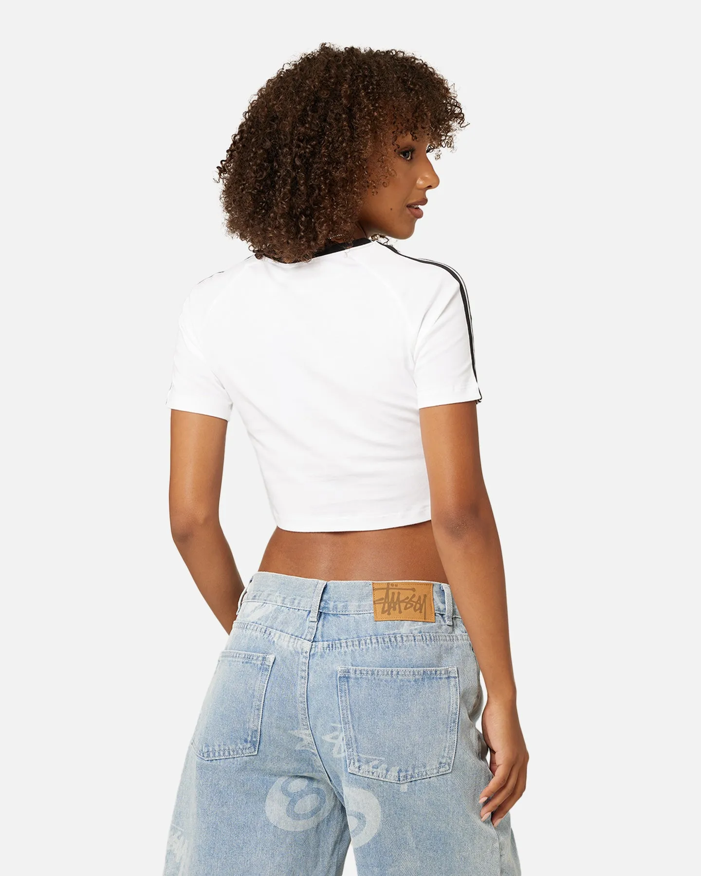 Adidas Women's 3-Stripes Baby T-Shirt White