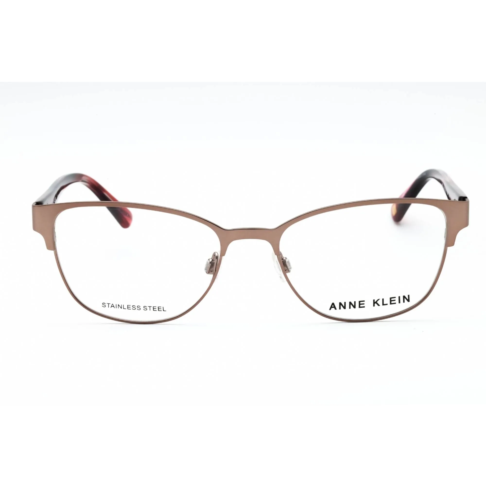 Anne Klein Women's Eyeglasses - Rose Gold Metal Full Rim Oval Shape Frame | AK5087 780