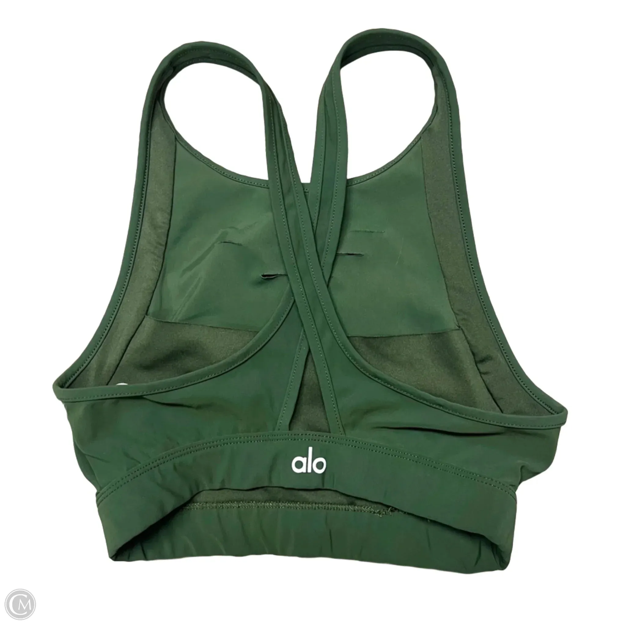 Athletic Bra By Alo In Green, Size: Xs