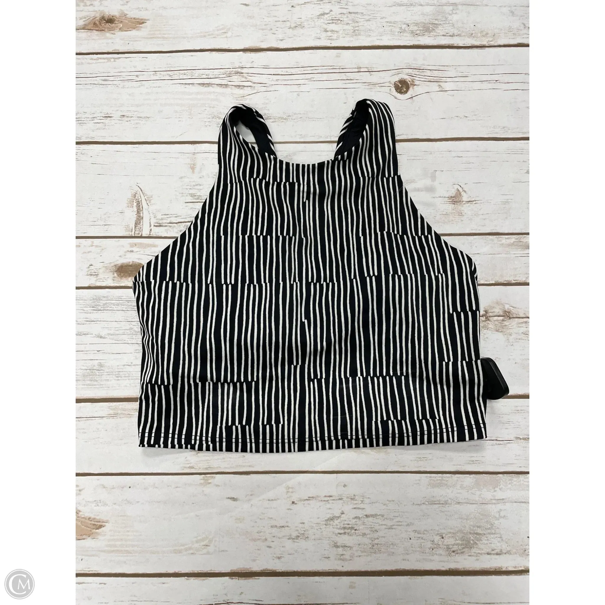 Athletic Bra By Athleta In Black & White, Size: S