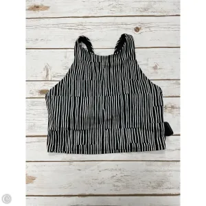 Athletic Bra By Athleta In Black & White, Size: S