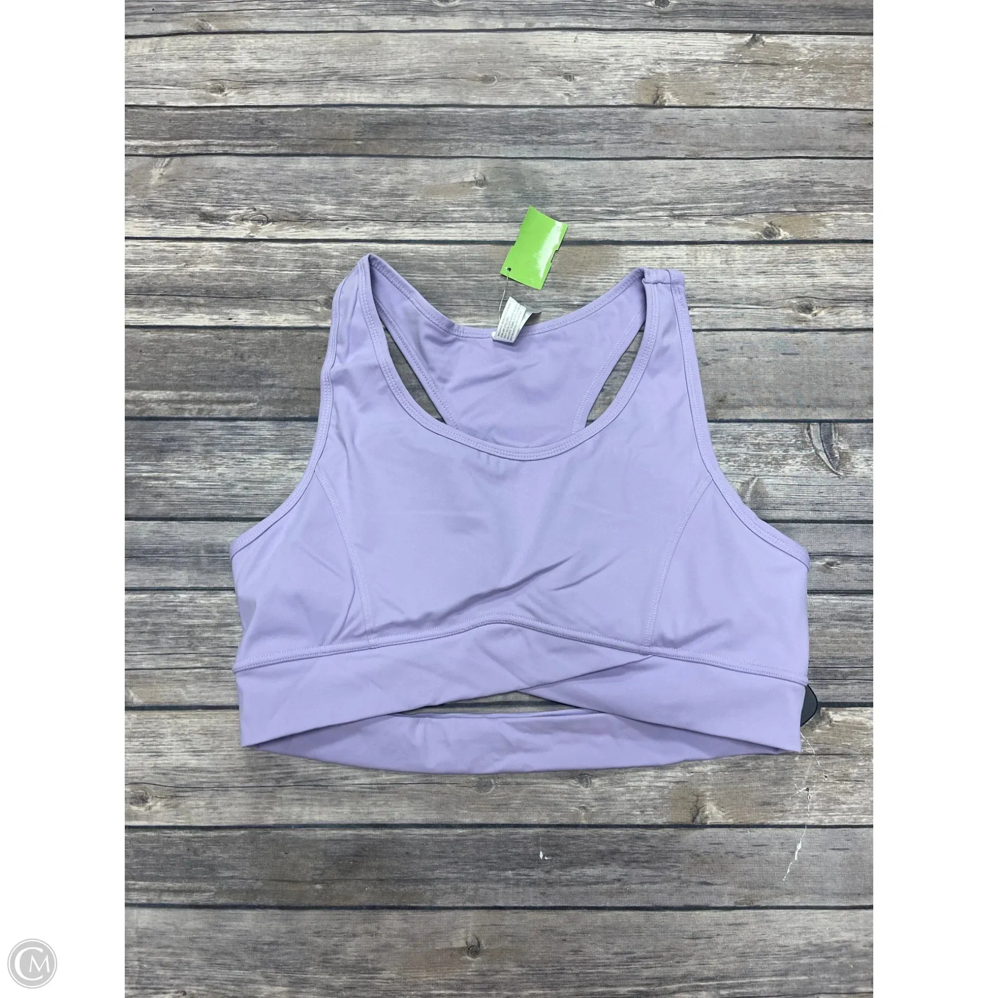 Athletic Bra By Cme In Purple, Size: L