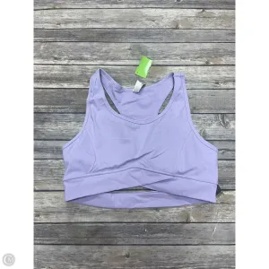 Athletic Bra By Cme In Purple, Size: L