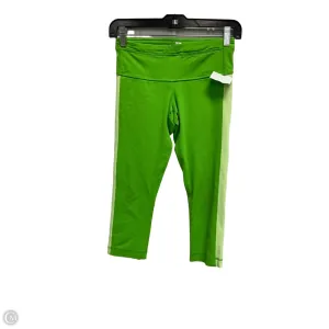 Athletic Capris By Lululemon In Green, Size: S