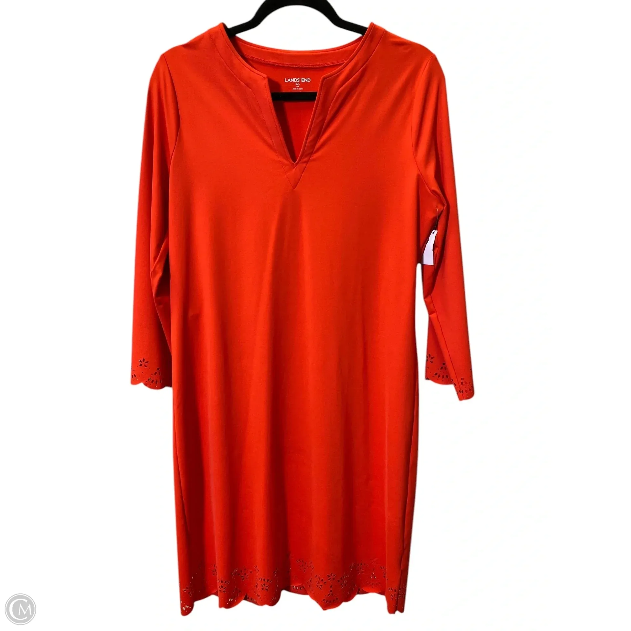 Athletic Dress By Lands End In Orange, Size: L