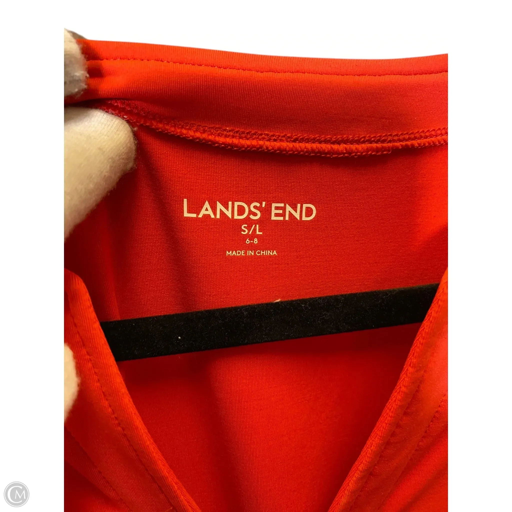 Athletic Dress By Lands End In Orange, Size: L