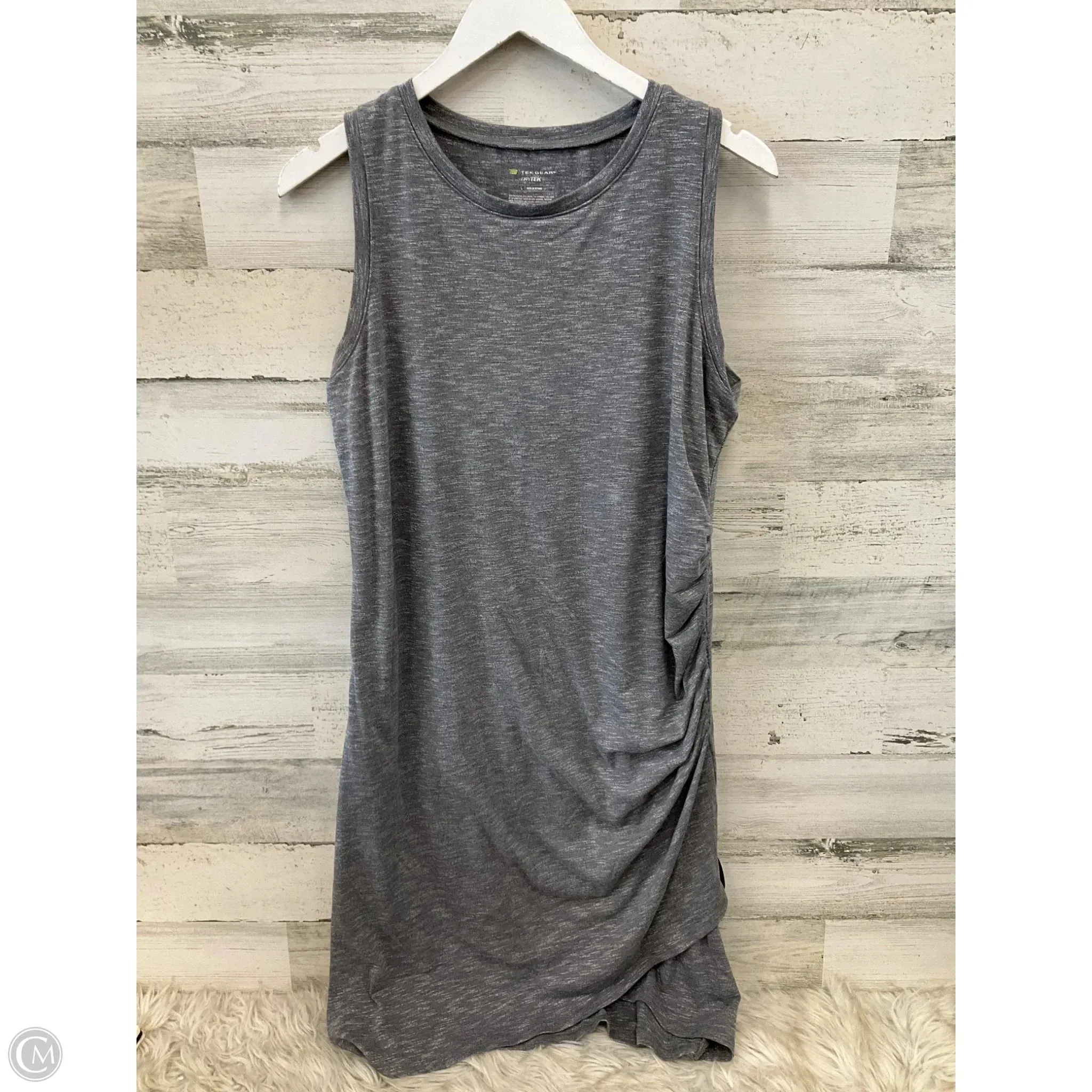 Athletic Dress By Tek Gear In Grey, Size: L
