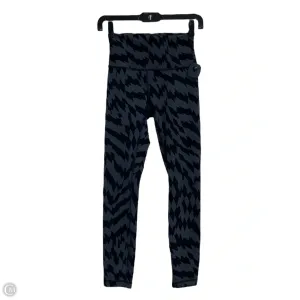 Athletic Leggings By Lululemon In Black & Grey, Size: S