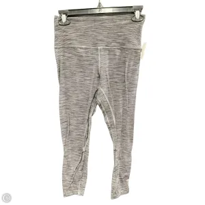 Athletic Leggings By Lululemon In Grey, Size: S