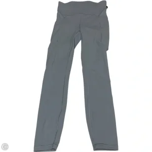 Athletic Leggings By Lululemon In Grey, Size: S