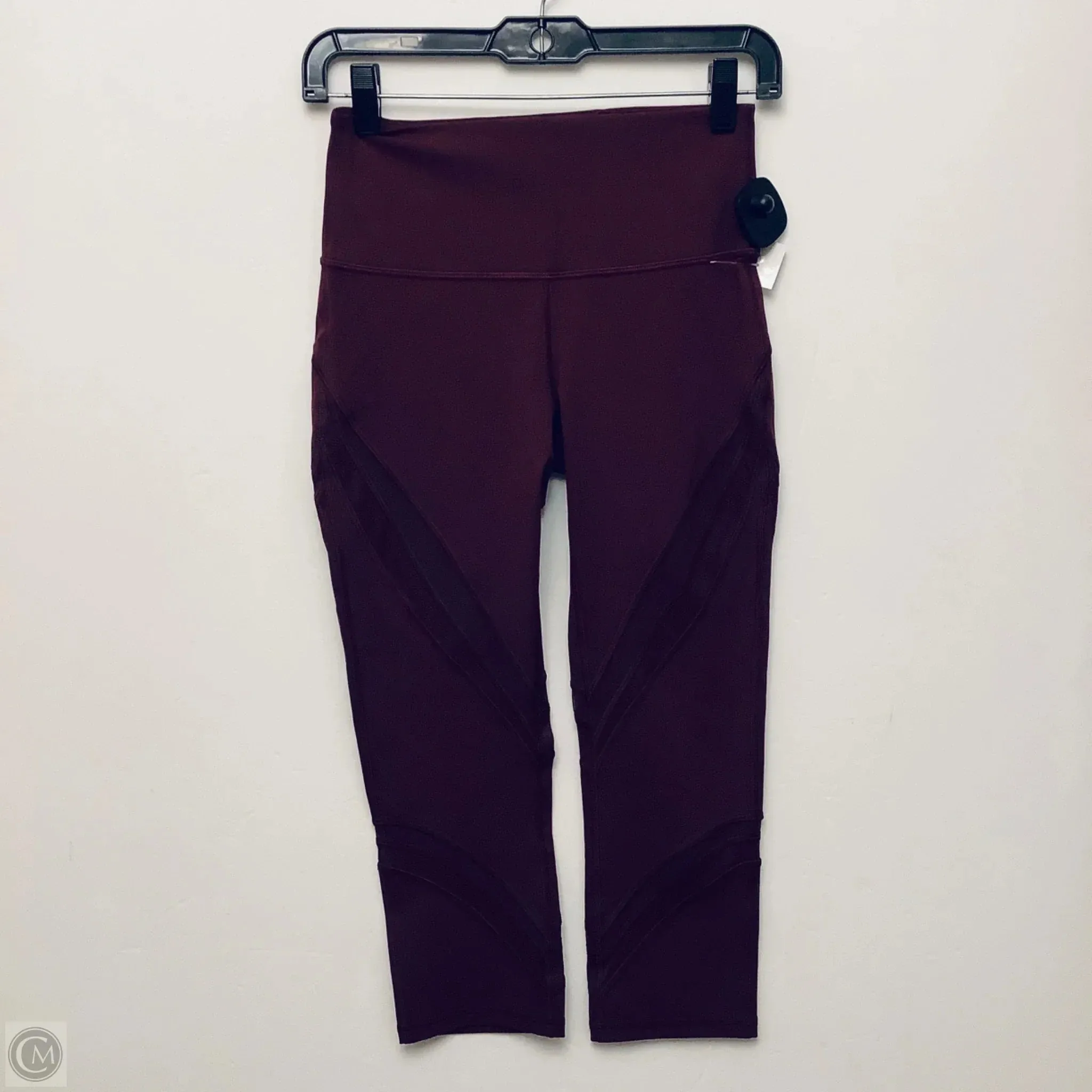 Athletic Leggings By Lululemon In Maroon, Size: M
