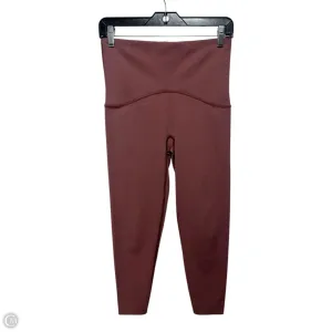 Athletic Leggings By Spanx In Mauve, Size: M