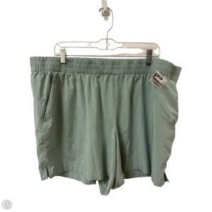 Athletic Shorts By Lands End In Green, Size: 2x