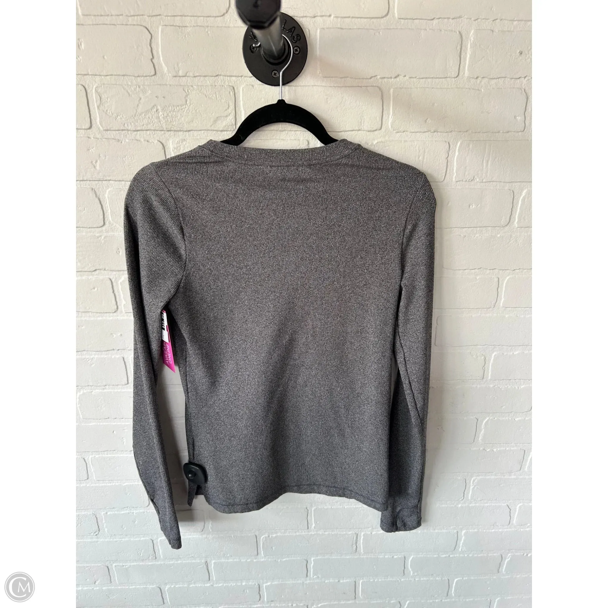 Athletic Top Long Sleeve Crewneck By Athleta In Grey, Size: S