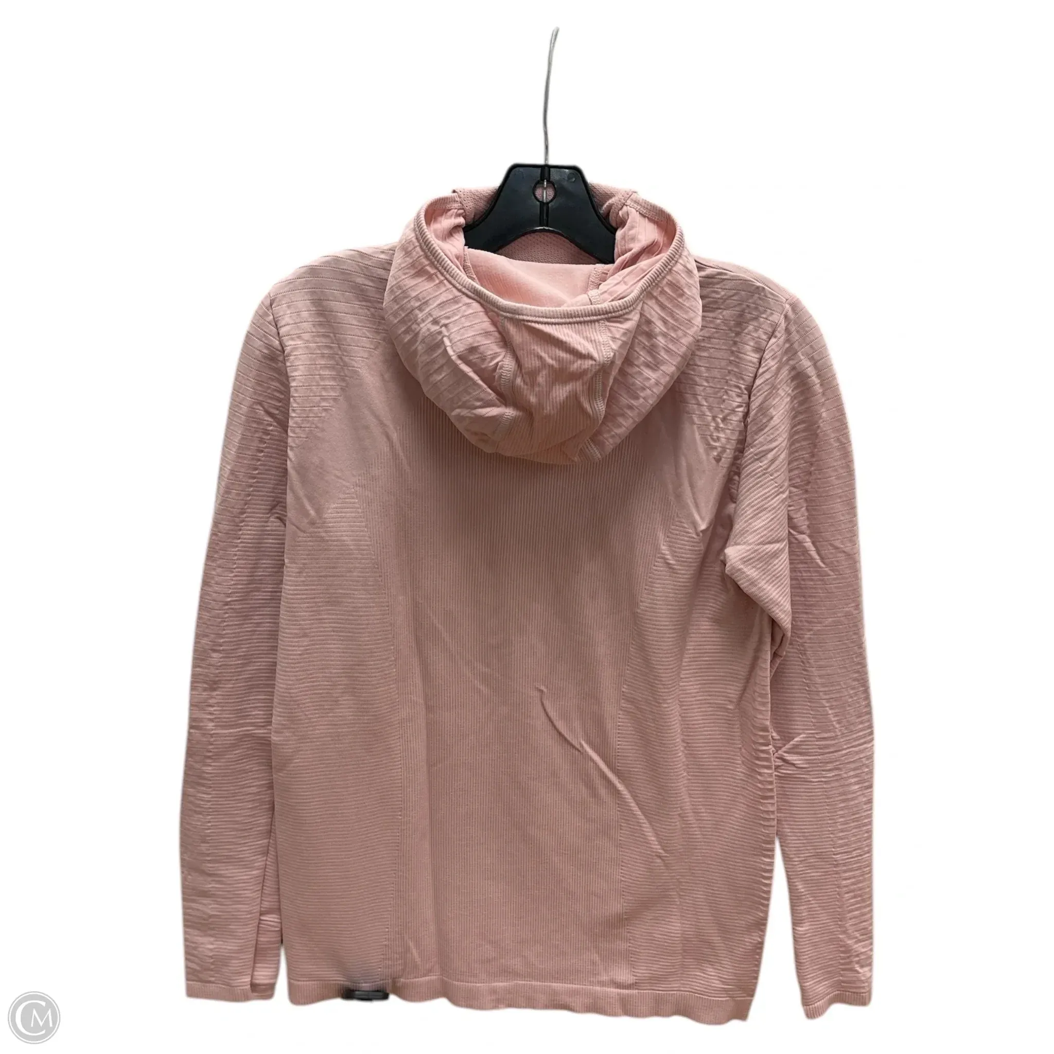 Athletic Top Long Sleeve Hoodie By Athleta In Pink, Size: L