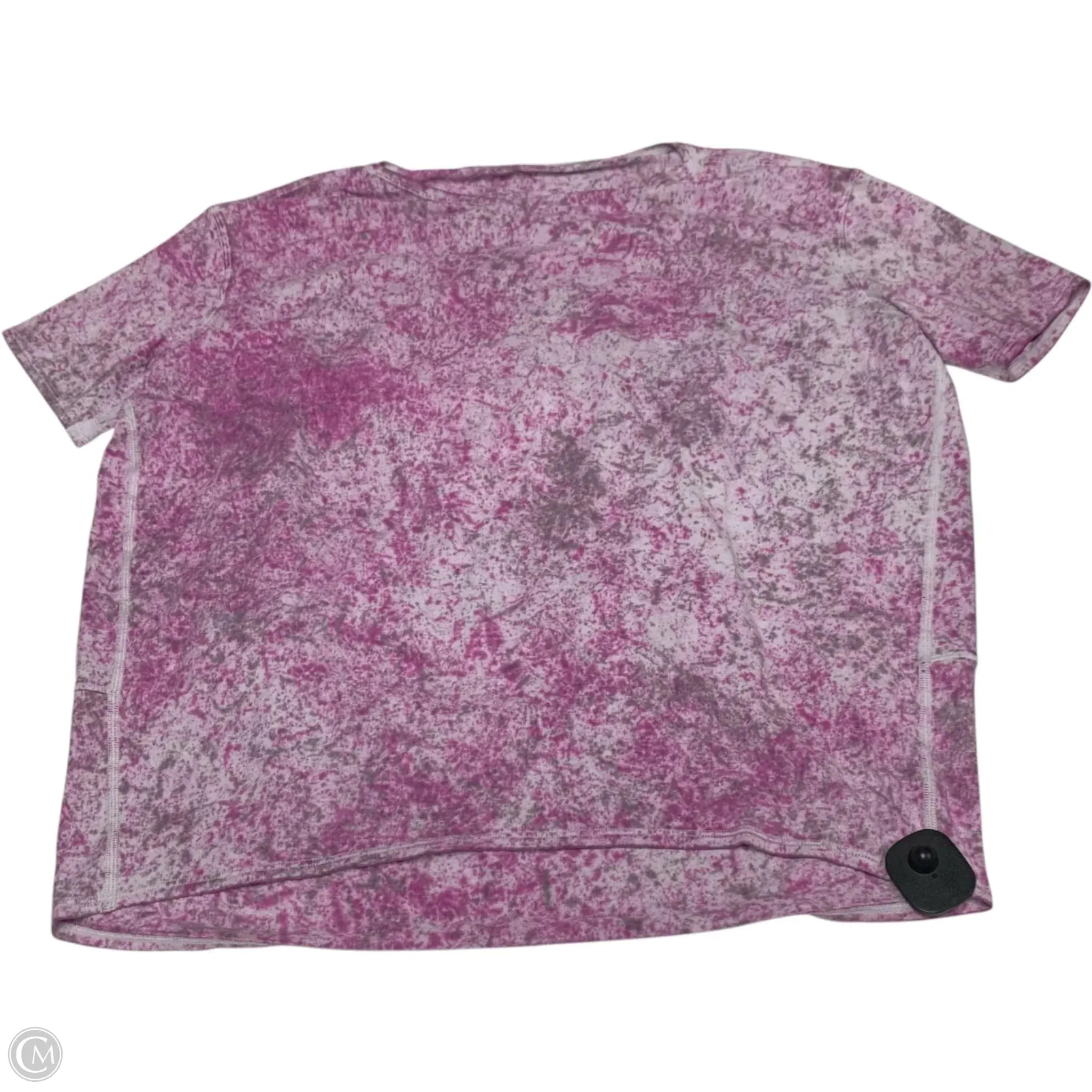 Athletic Top Short Sleeve By Lululemon In Purple, Size: Xl