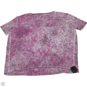 Athletic Top Short Sleeve By Lululemon In Purple, Size: Xl