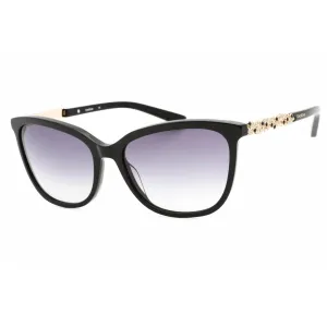 Bebe Women's Sunglasses - Jet Full Rim Rectangular Fixed Nose Pads Frame | BB7221 001