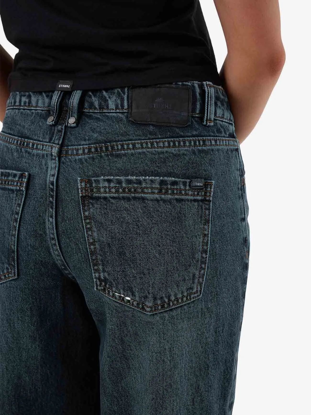 Billie Low Rise Baggy Jean - Metal Blue