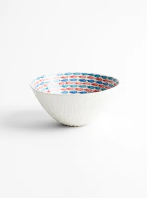 Bowl Pink/Blue Drops N17