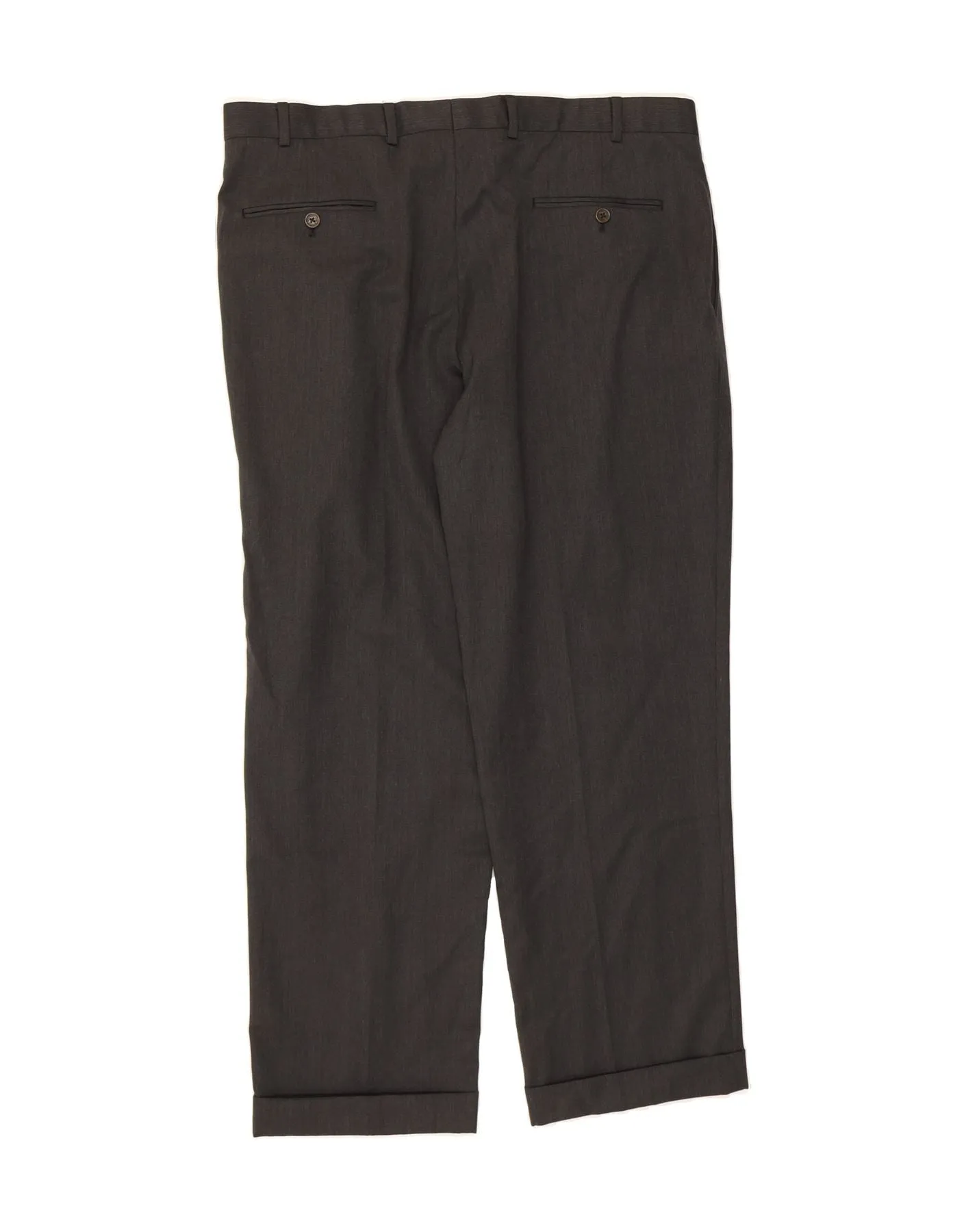 BROOKS BROTHERS Mens Madison Fit Pegged Suit Trousers W38 L30 Grey Wool