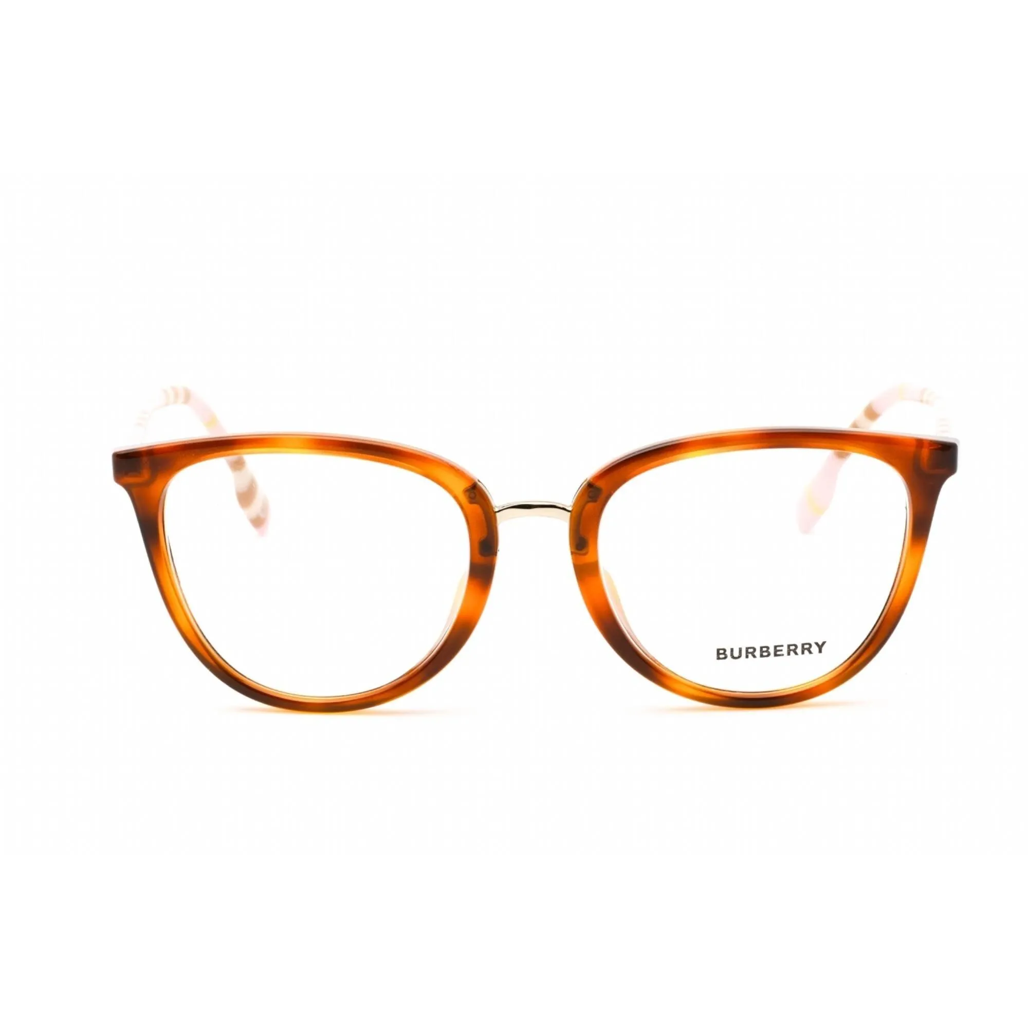 Burberry Women's Eyeglasses - Full Rim Cat Eye Light Havana Plastic | 0BE2366U 4019