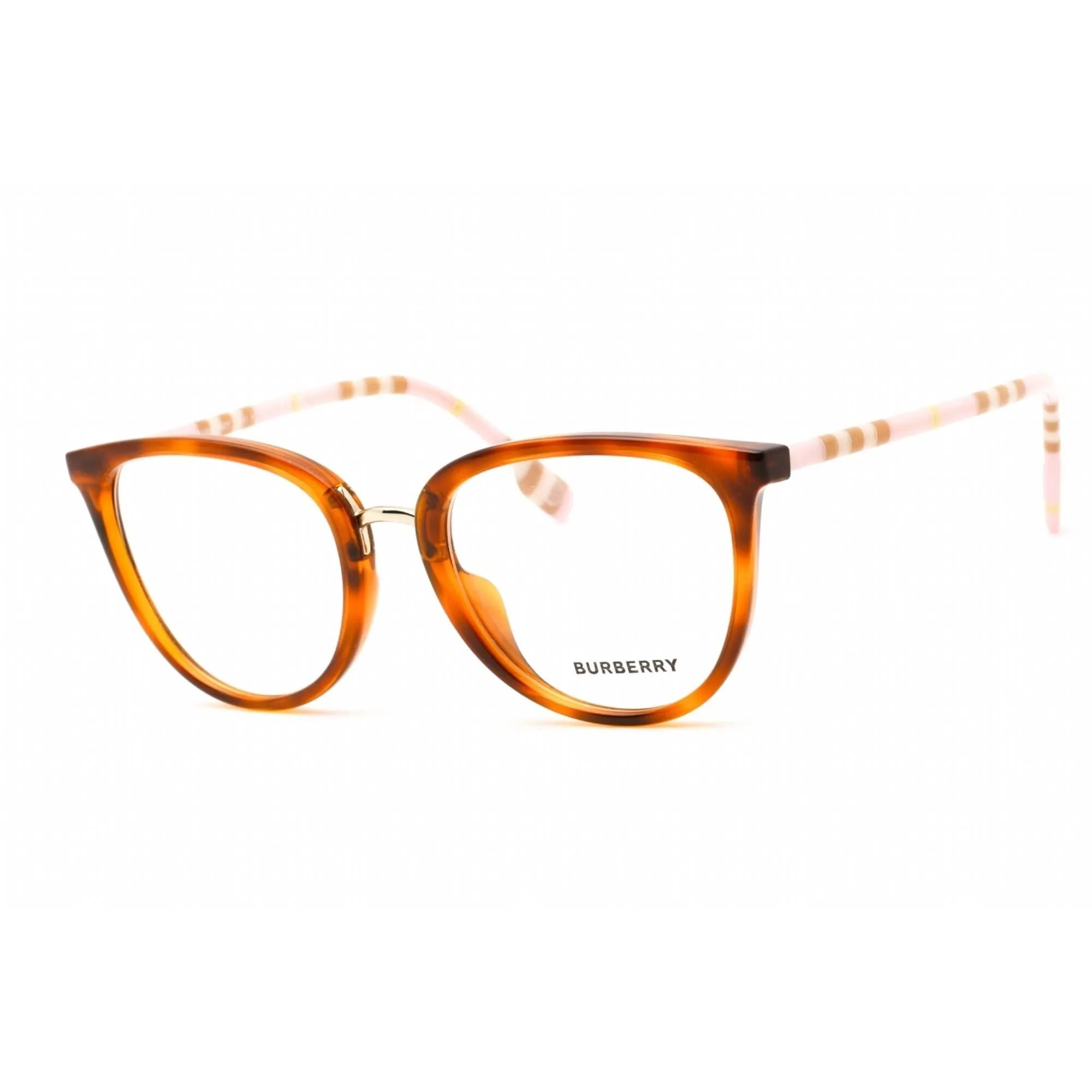 Burberry Women's Eyeglasses - Full Rim Cat Eye Light Havana Plastic | 0BE2366U 4019