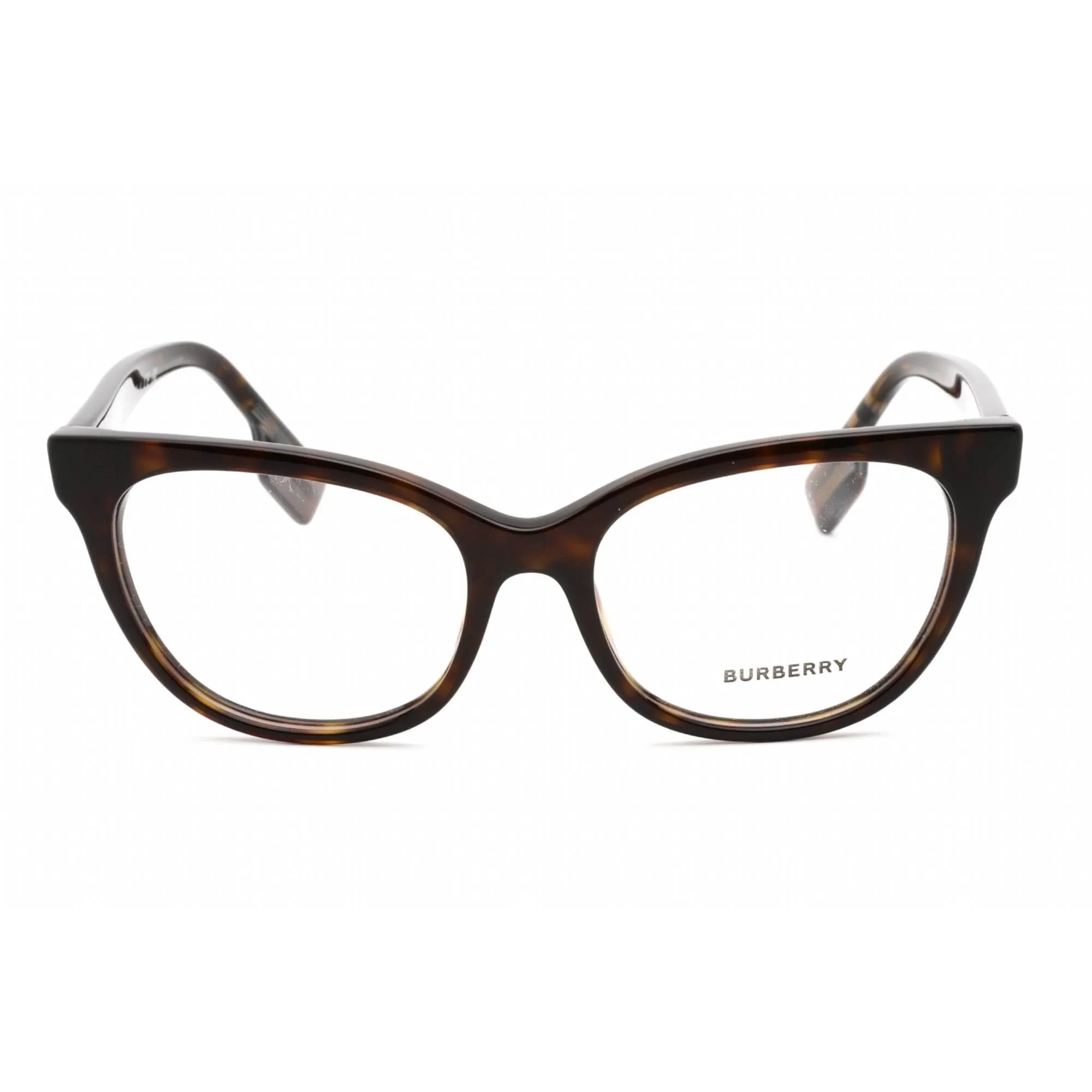 Burberry Women's Eyeglasses - Full Rim Dark Havana/Check Brown Frame | 0BE2375 3002