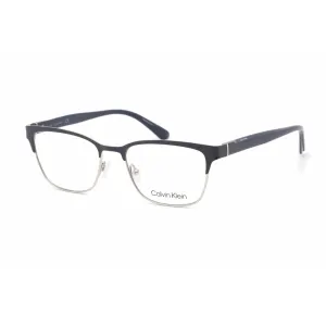Calvin Klein Women's Eyeglasses - Full Rim Rectangular Blue Metal Frame | CK21125 438