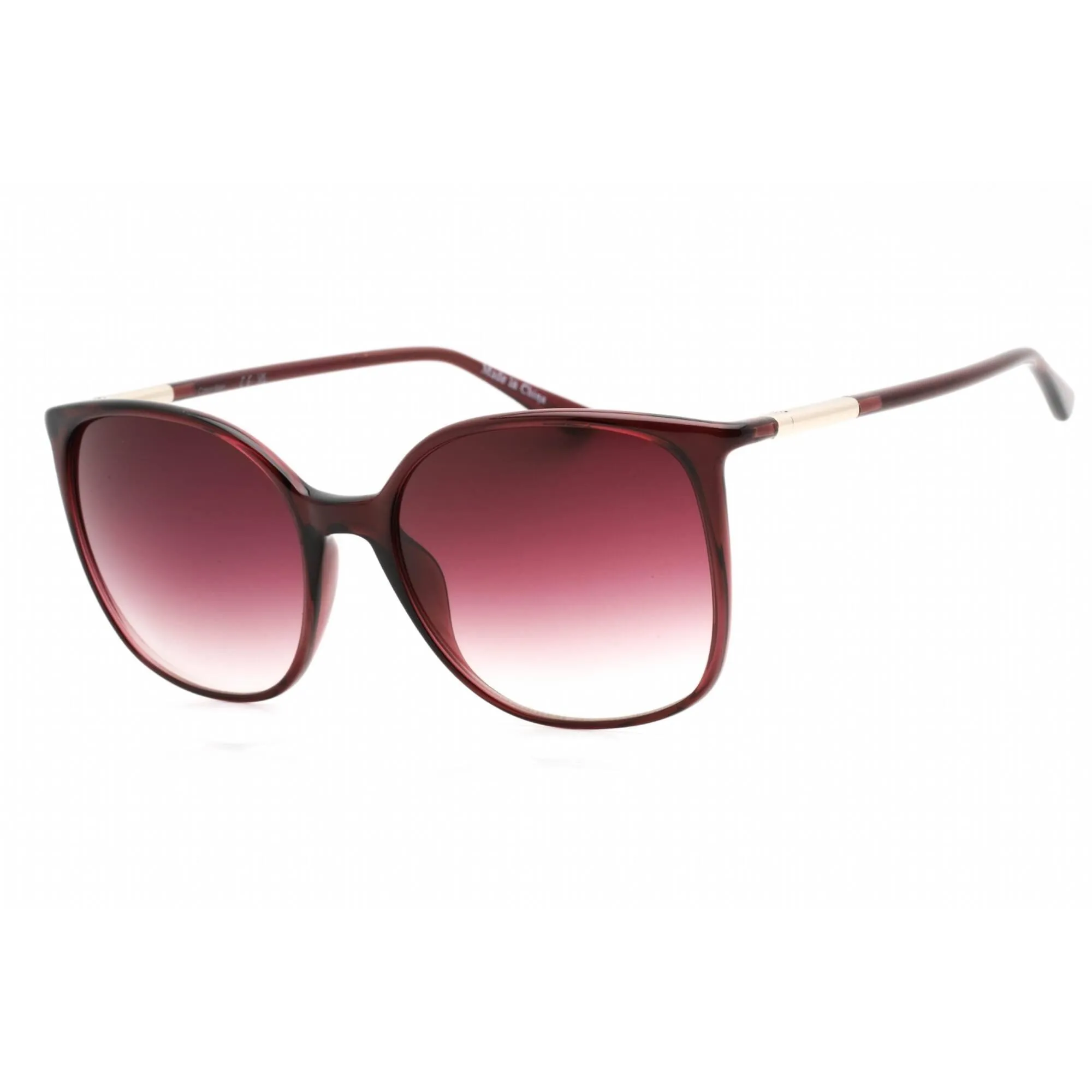Calvin Klein Women's Sunglasses - Full Rim Burgundy Rectangular Frame | CK22521S 605