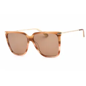 Calvin Klein Women's Sunglasses - Striped Brown Square Frame Brown Lens | CK22531S 240