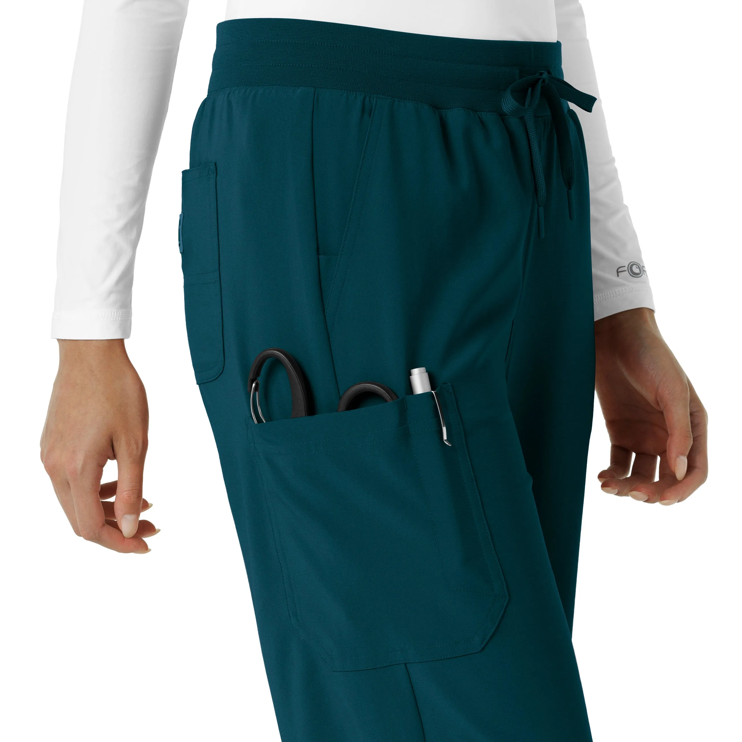 Carhartt Force Cross-Flex Women's Boot Cut Scrub Pant - Caribbean