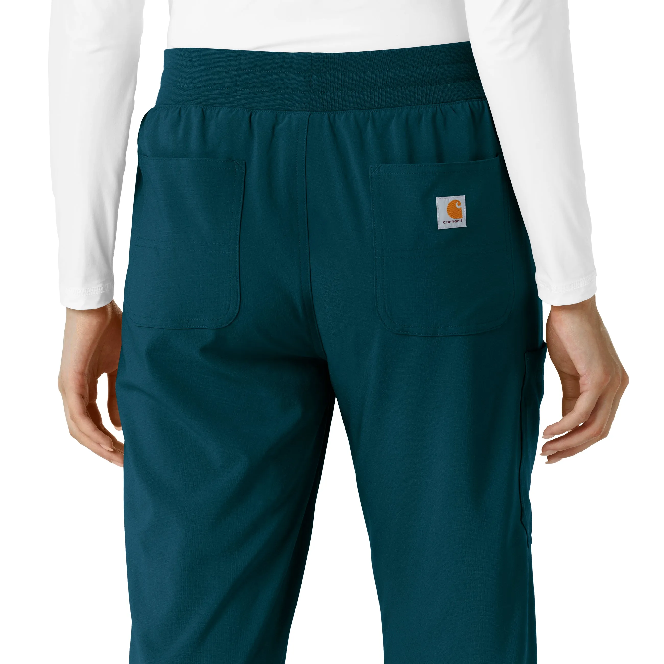 Carhartt Force Cross-Flex Women's Boot Cut Scrub Pant - Caribbean