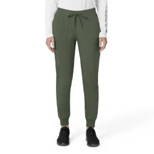 Carhartt Force Cross-Flex Women's Cargo Jogger Scrub Pant - Olive