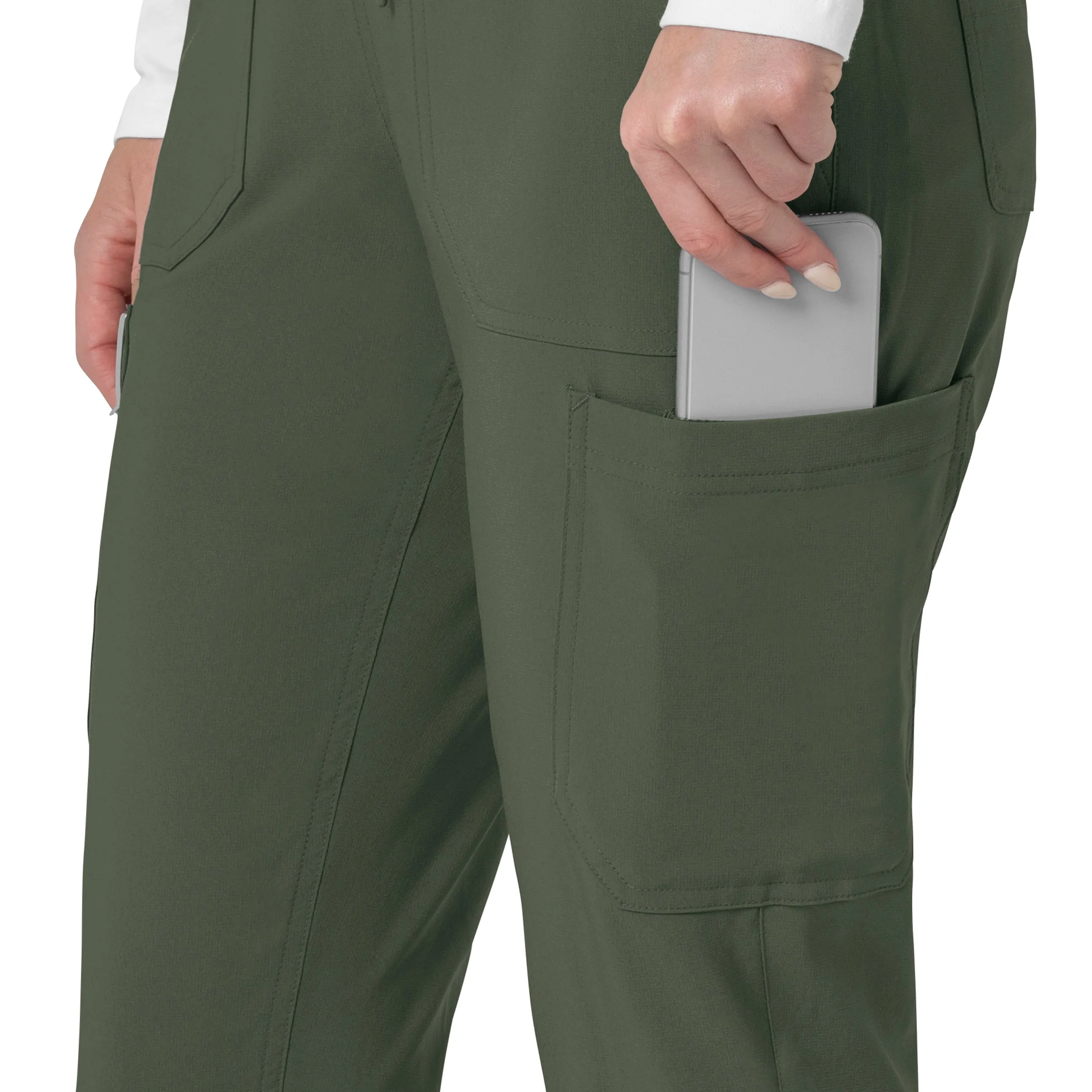 Carhartt Force Cross-Flex Women's Cargo Jogger Scrub Pant - Olive