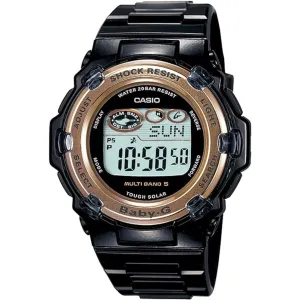 Casio Women's Watch - Baby-G Tough Solar Power Black Resin Strap Digital | BGR-3000J-1