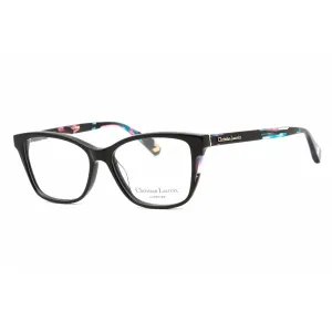 Christian Lacroix Women's Eyeglasses - Jais Black Plastic Cat Eye Frame | CL1085 017