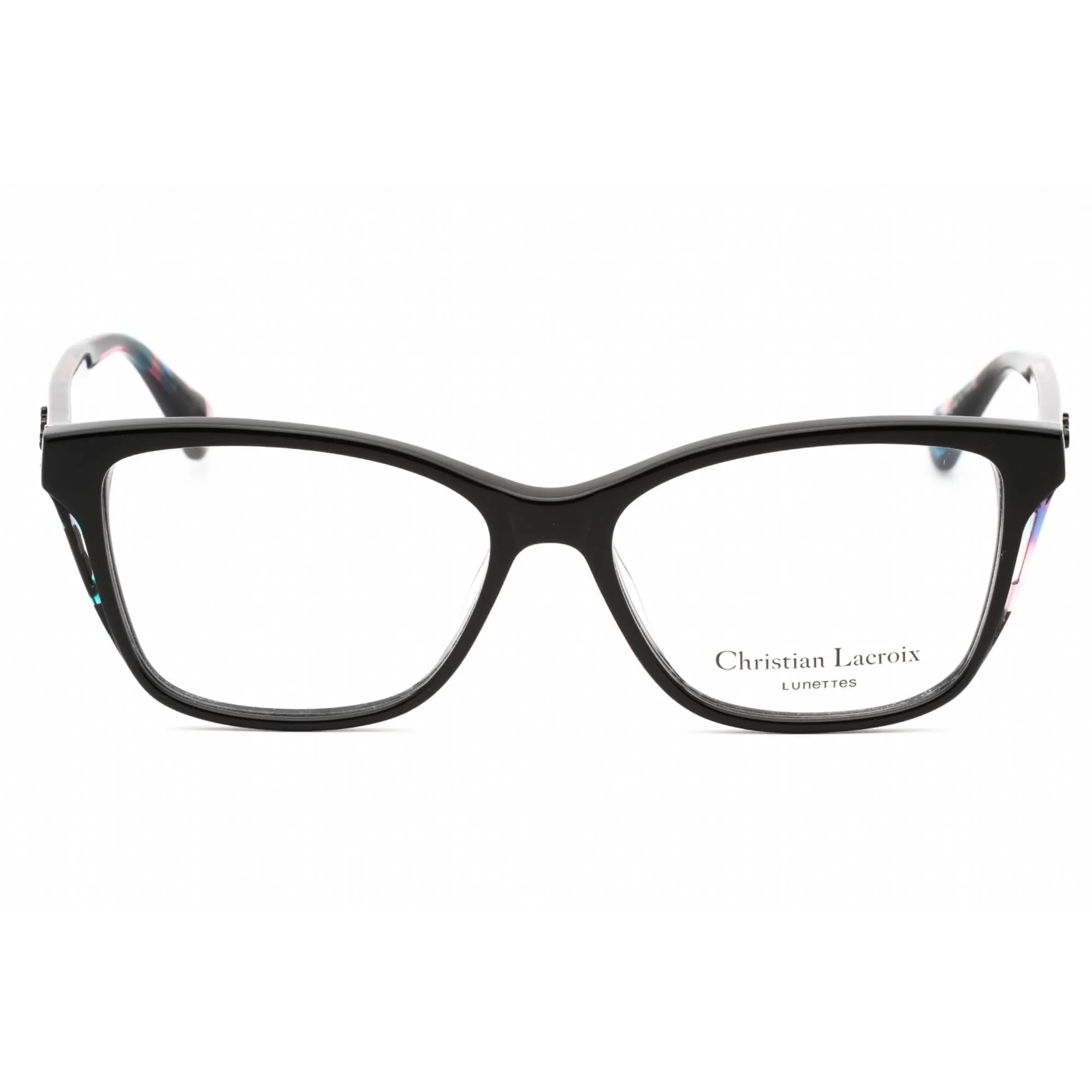 Christian Lacroix Women's Eyeglasses - Jais Black Plastic Cat Eye Frame | CL1085 017