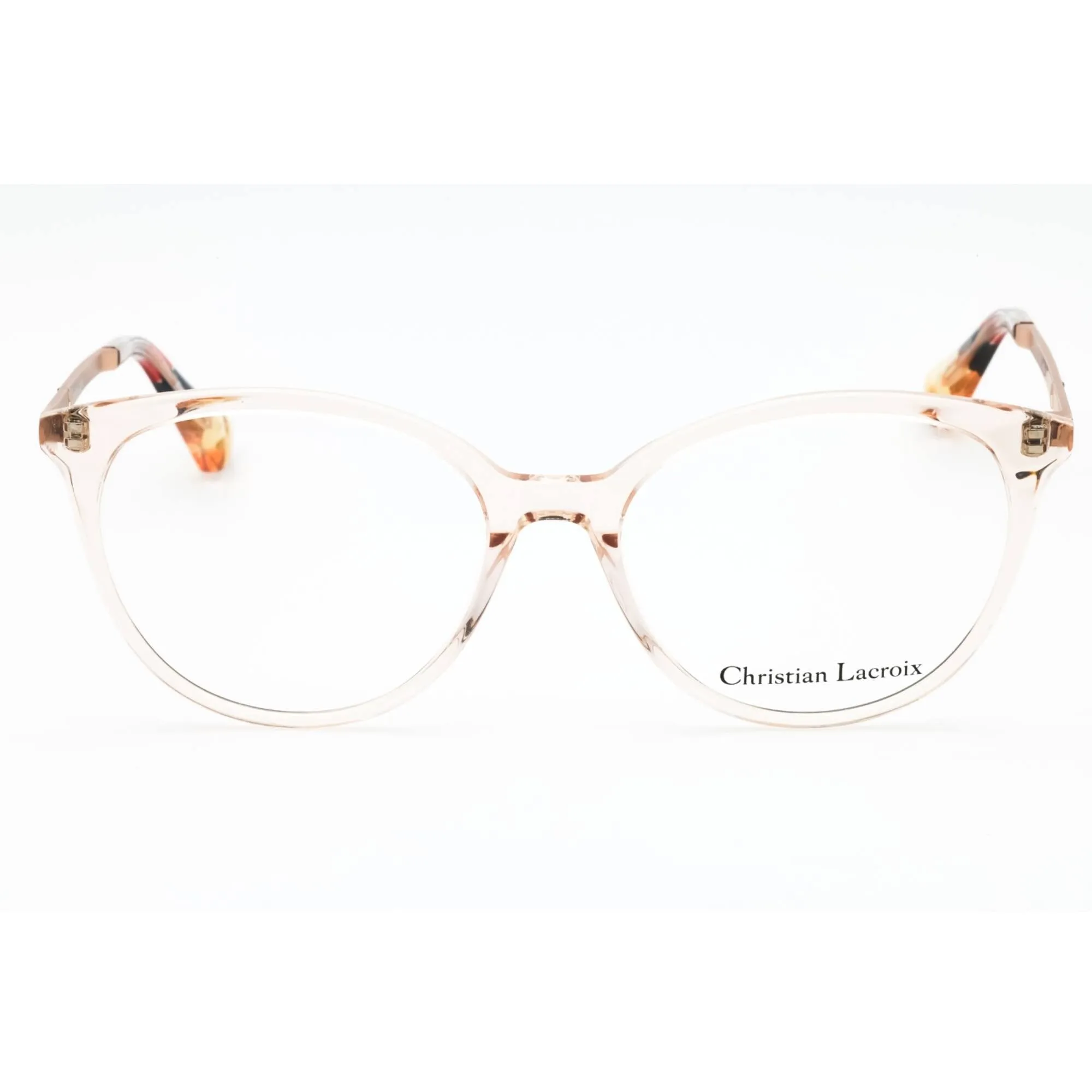 Christian Lacroix Women's Eyeglasses - Peach/Hard Stone Cat Eye Frame | CL1108 405