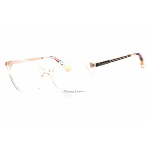 Christian Lacroix Women's Eyeglasses - Peach/Hard Stone Cat Eye Frame | CL1108 405