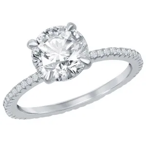 Classic Women's 8mm Round CZ Micro Pave Band Ring - W-2852