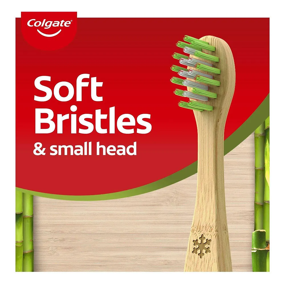Colgate Toothbrush Bamboo Kids Gentle Deep Clean 6  years Soft 1pk
