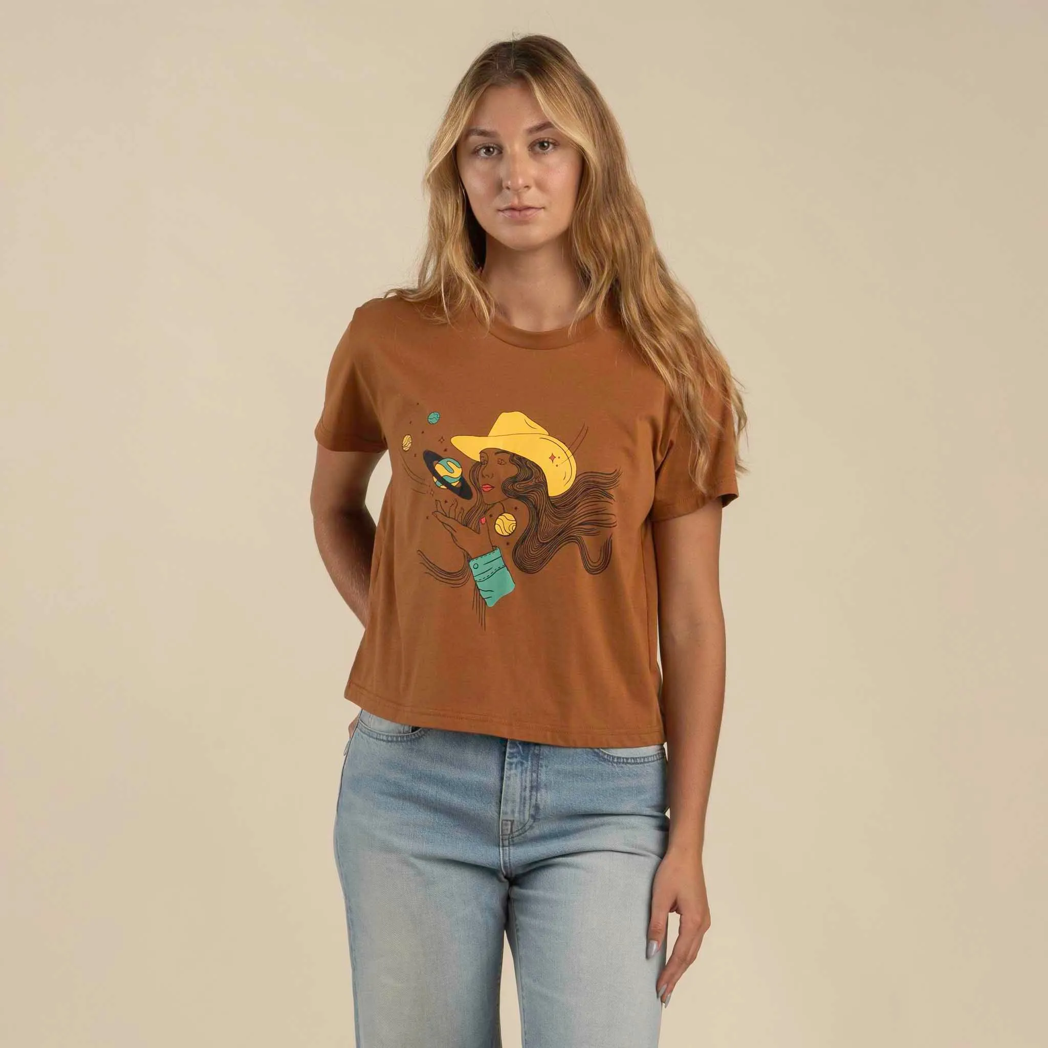 Cosmic Cowgirl Boxy Tee
