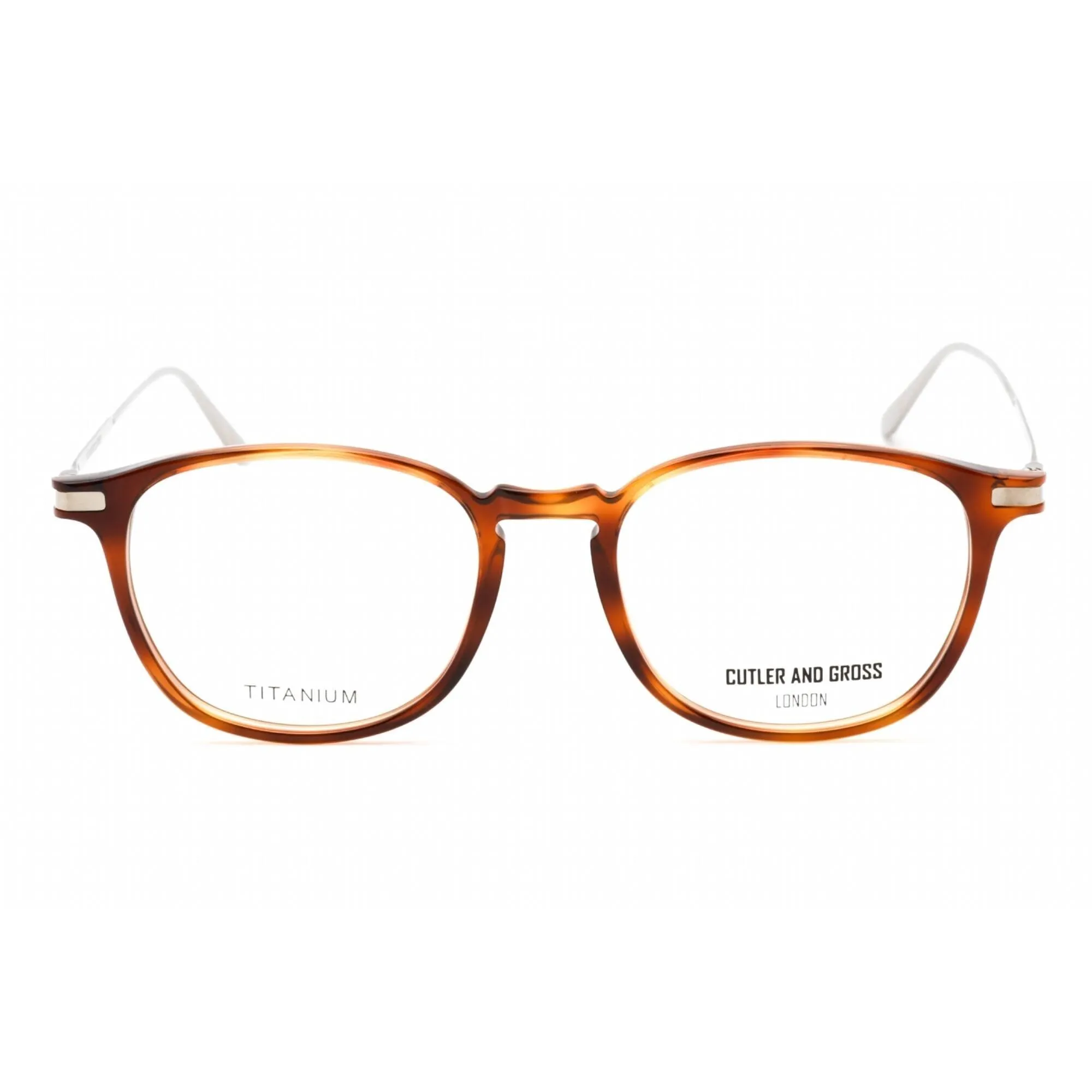 Cutler And Gross Women's Eyeglasses - Tortoiseshell/Brown Rectangular | CG1303V2 004