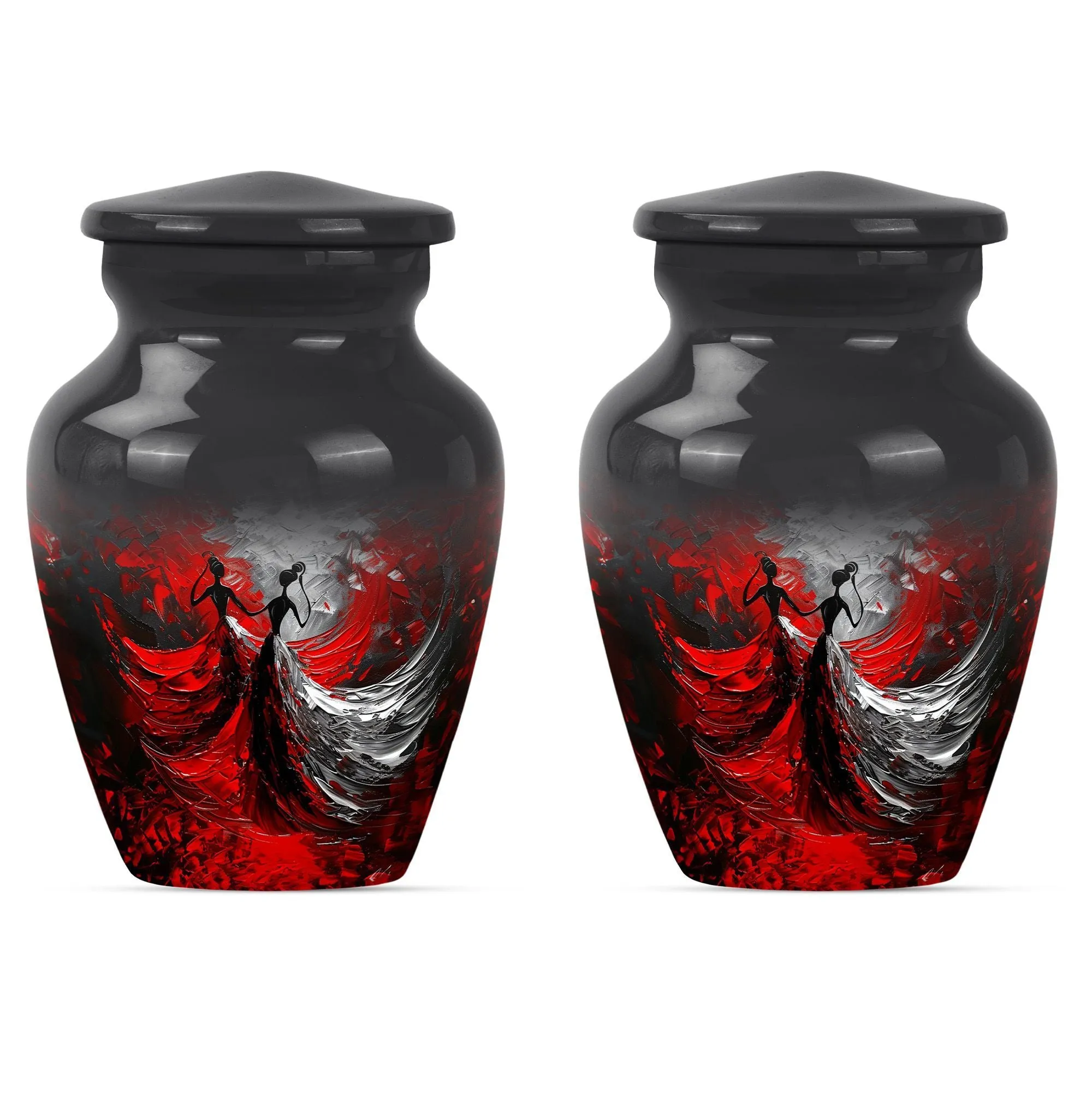 Dancing Rhythm Memorial Large Urn - Unique Urn For Ashes