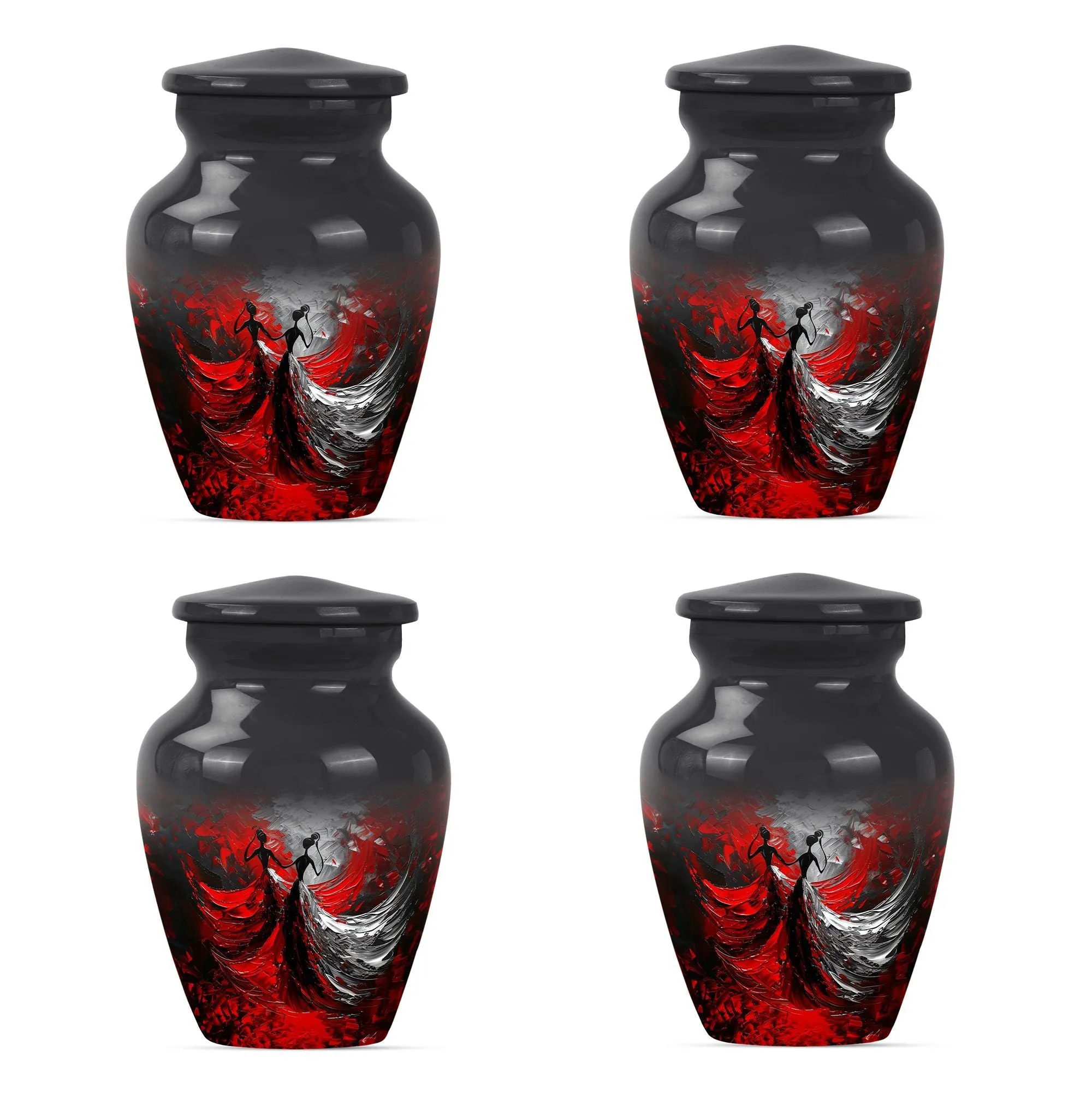 Dancing Rhythm Memorial Large Urn - Unique Urn For Ashes