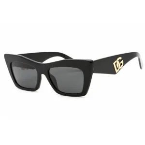 Dolce & Gabbana Women's Sunglasses - Full Rim Black Plastic Cat Eye | 0DG4435 501/87