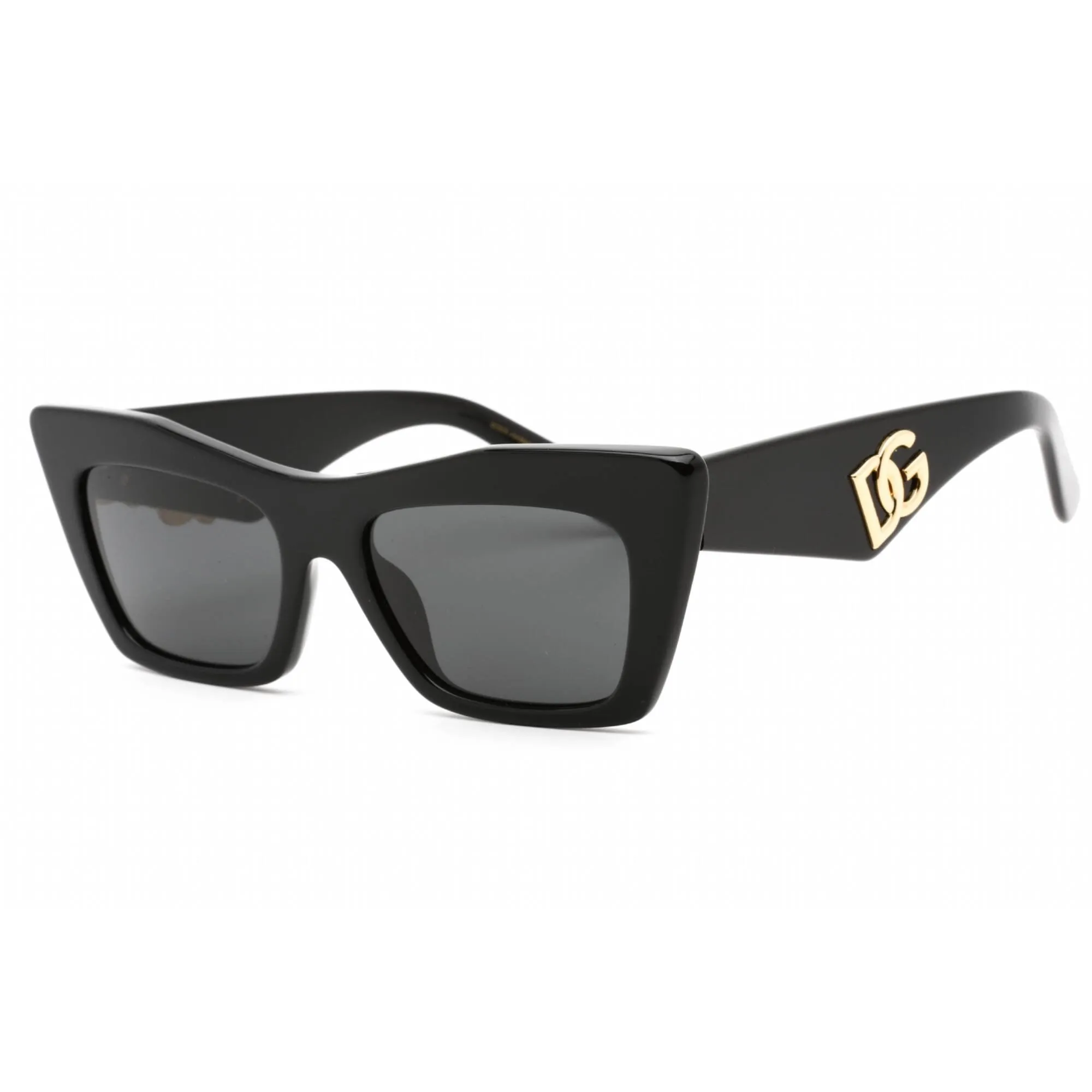 Dolce & Gabbana Women's Sunglasses - Full Rim Black Plastic Cat Eye | 0DG4435 501/87